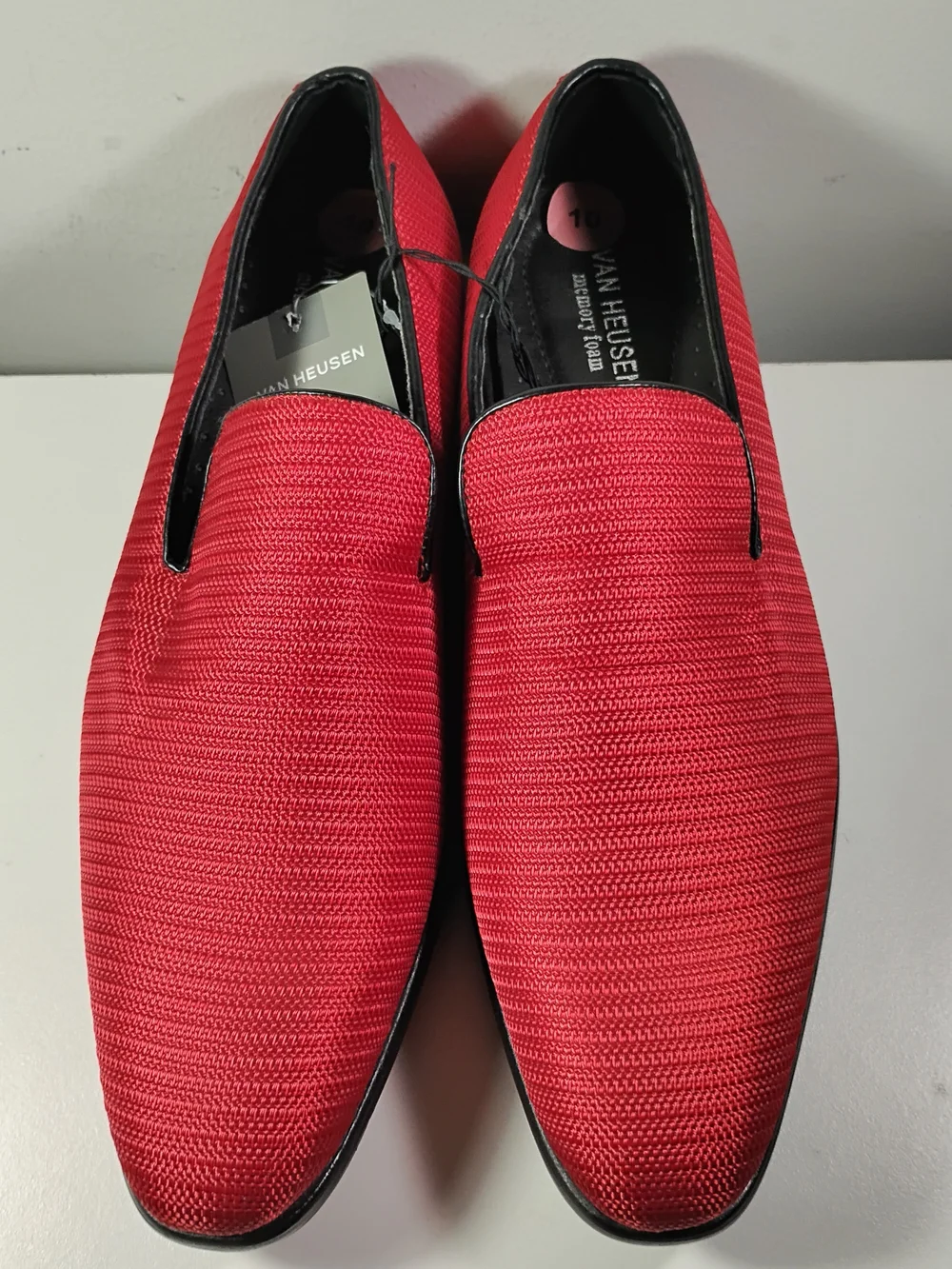 Van Heusen Black Suit with Red Accents